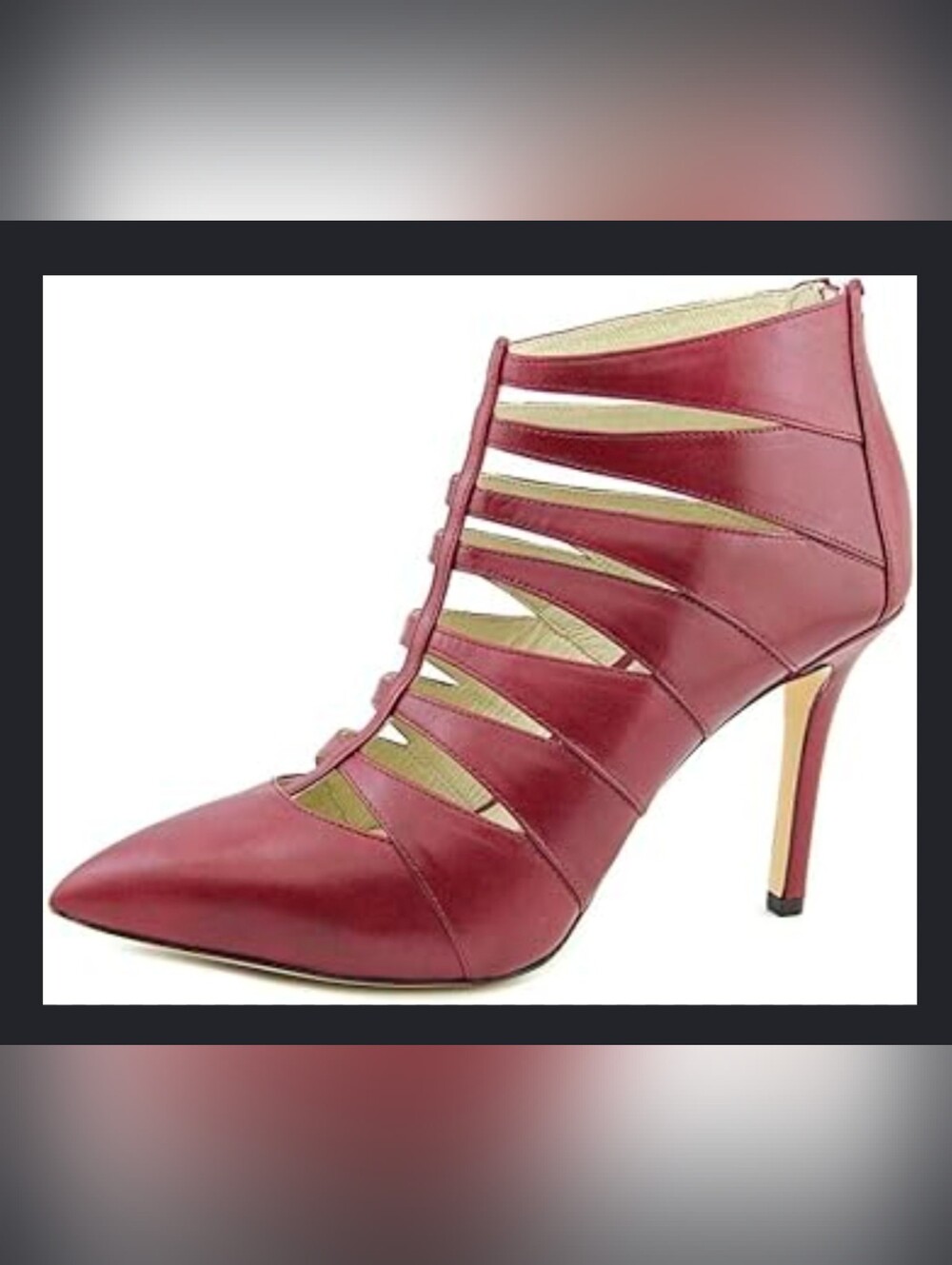 Michael Michael Kors Mavis Back Zip Caged Booties Size 8